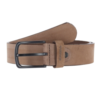 REELL Ledergürtel ALL BLACK BUCKLE cappuccino