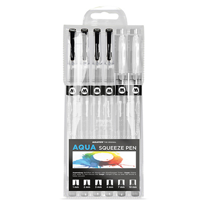 MOLOTOW AQUA Squeeze Pen Basic-Set 2