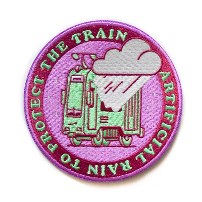 VANDALS ON HOLIDAY Patch ARTIFICIAL RAIN pink