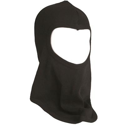 BALACLAVA Cotton Skimaske Offen Lang black