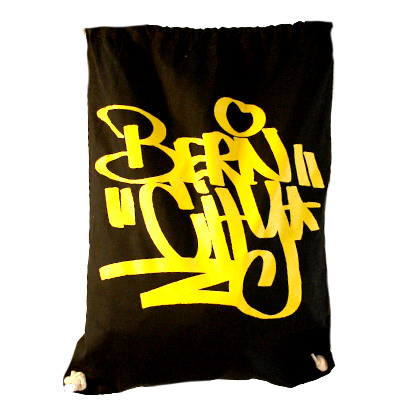 STILLALIVE Turnbeutel BERN CITY TAG black/yellow