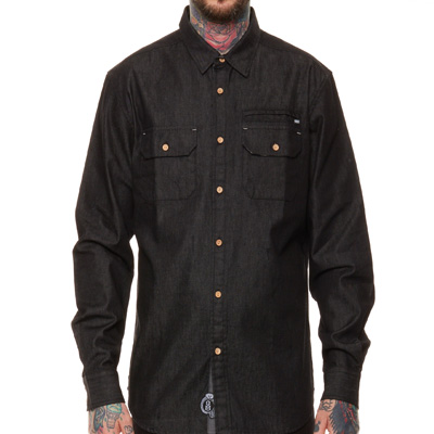 REBEL8 Shirt DENIM black