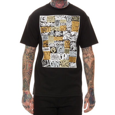 REBEL8 T-Shirt GIANT BLOCK COLLAGE black
