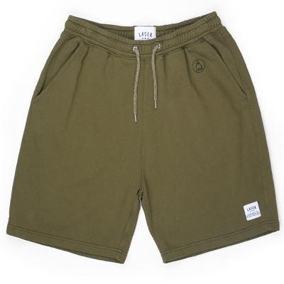 LASER Sweat Shorts BORNE moss green