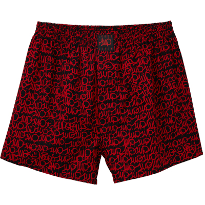 LOUSY LIVIN x 1UP Boxershorts ONE UP black/red