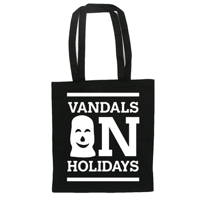 VANDALS ON HOLIDAYS Tote Bag CLASSIC LOGO black/white