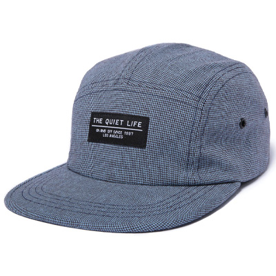 THE QUIET LIFE 5Panel Regent Camper Hat - Blue/Brown