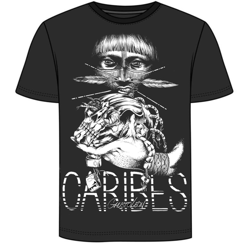 CARIBES T-Shirt GHUSTO LEON - black