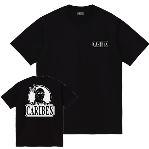 CARIBES T-Shirt Logo Classico Escrito - black