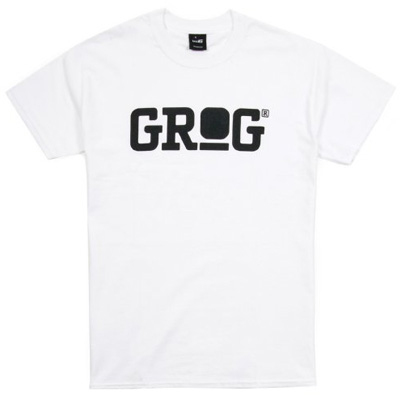 GROG T-Shirt LOGO white/black