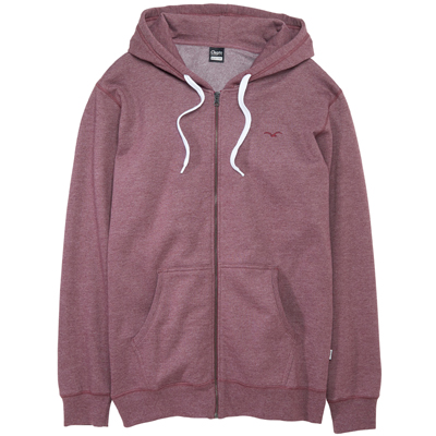 CLEPTOMANICX Hooded Zipper LIGULL II heather tawny port
