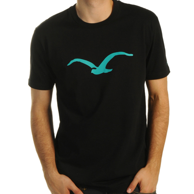 CLEPTOMANICX T-Shirt MÖWE black/turquoise