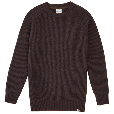 CLEPTOMANICX Knit Sweater BIG BEN dark chocolate