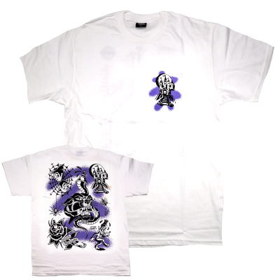 UNDERPRESSURE T-Shirt Uptown Danny Tattoo Flashes - white/Purple