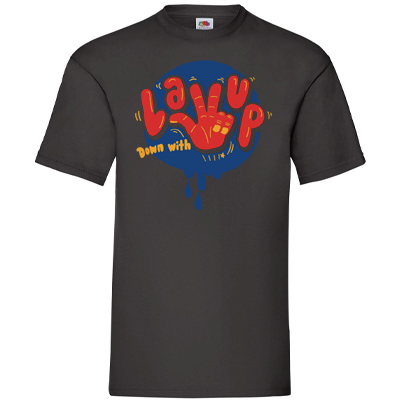 LAYUP T-Shirt DOWN WITH LAYUP black