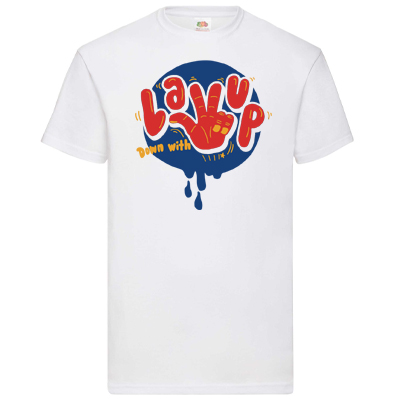 LAYUP T-Shirt DOWN WITH LAYUP white