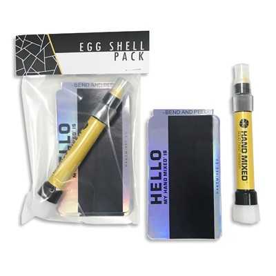 EGG SHELL Sticker & Hand Mixed Marker Pack