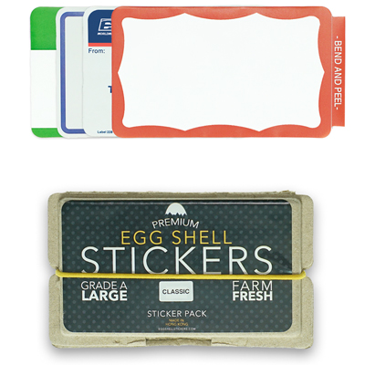 EGG SHELL Sticker Pack CLASSIC MIX (80 pcs)