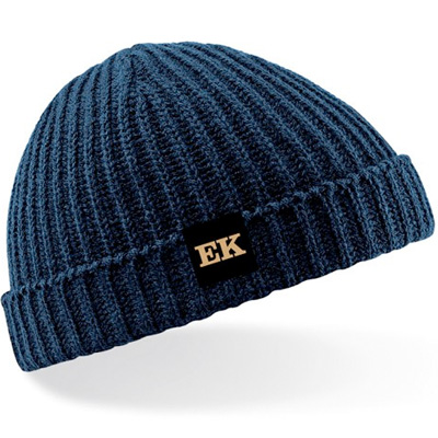 navy fisherman beanie