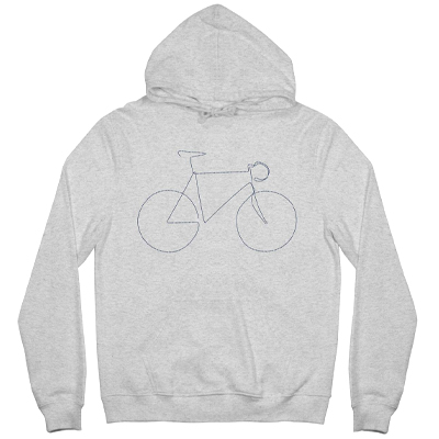 DEDICATED Hoody FALUN BICYCLE heather grey