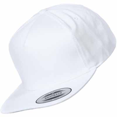 YUPOONG Classic 5 Panel Snapback uni white