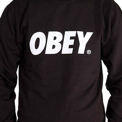 black obey logo