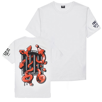 UNDERPRESSURE x Formula 76 T-Shirt FREE STYLE - white