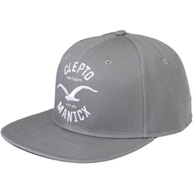 CLEPTOMANICX Snap Back Cap GAMES heather grey