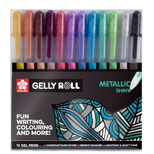 SAKURA Gelly Roll 12er Set Metallic Shiny