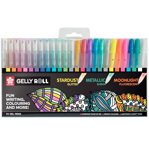 SAKURA Gelly Roll 24er Set - Stardust - Metallic - Moonlight