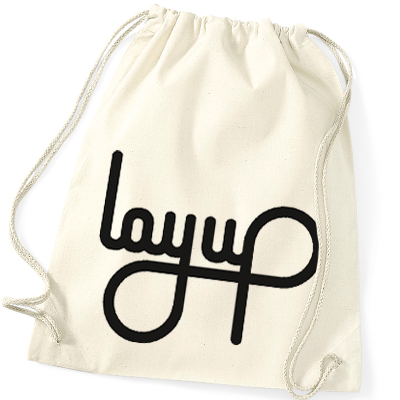 LAYUP Gym Bag LOGO cotton natural