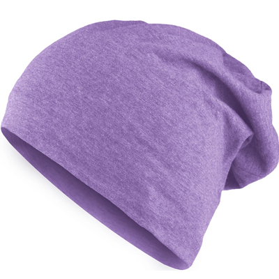 HEATHER JERSEY Summer Beanie purple heather