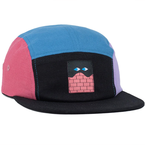 LASER 5Panel Cap HEDOF BRICKS black/blue/lilac
