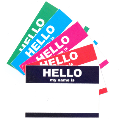 Sticker Pack HELLO MY NAME IS... Small (50 pcs)
