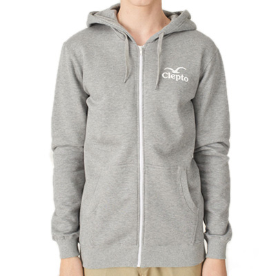 CLEPTOMANICX Hooded Zipper CI heather grey