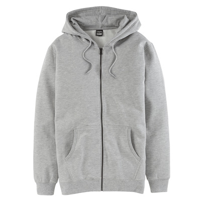 CLEPTOMANICX Hooded Zipper LIGULL II heather grey