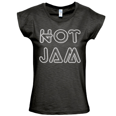 HOT JAM Girl Shirt LOGO black/silver