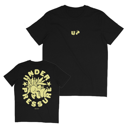 UNDERPRESSURE T-Shirt UP X HOT DOG - black