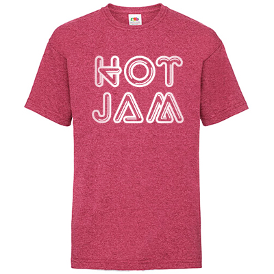 HOT JAM T-Shirt LOGO heather red/white