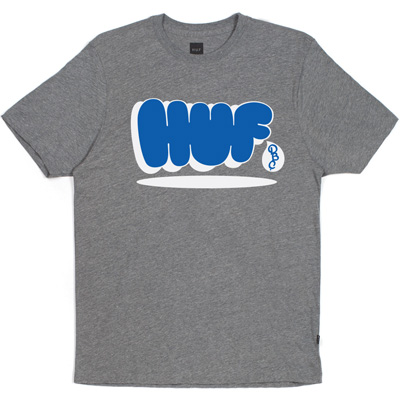 HUF T-Shirt BUBBLES heather grey