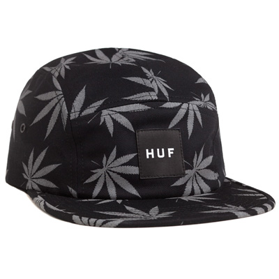 HUF 5Panel Cap REFLECTIVE PLANTLIFE black