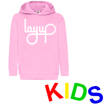 LAYUP Hoody LOGO pink/white - Kids