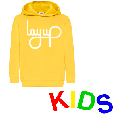 LAYUP Hoody LOGO yellow/white - Kids