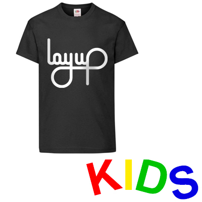 LAYUP T-Shirt LOGO black/white - Kids