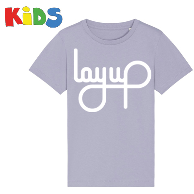 LAYUP T-Shirt Organic LOGO - lavender violet - Kids