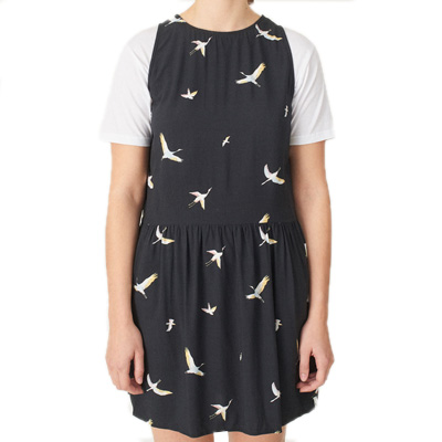 CLEPTOMANICX Girl Dress EASY bird allover