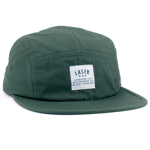 LASER 5Panel Cap BORNE RIPSTOP - spruce green