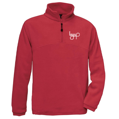 LAYUP Half-Zip Fleece LOGO red