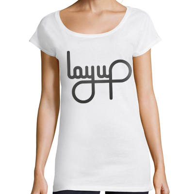 LAYUP Girl Shirt LOGO white/black