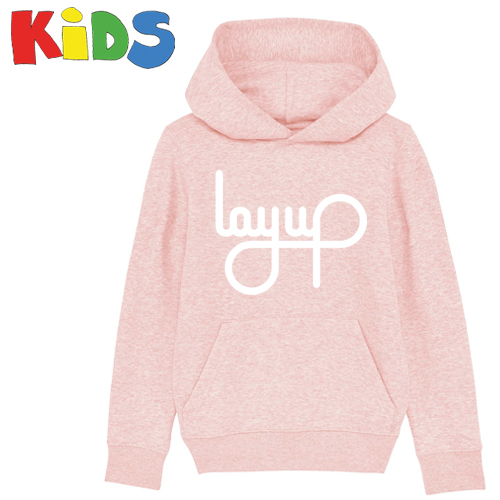 LAYUP Hoody Organic LOGO - heather pink - KIDS